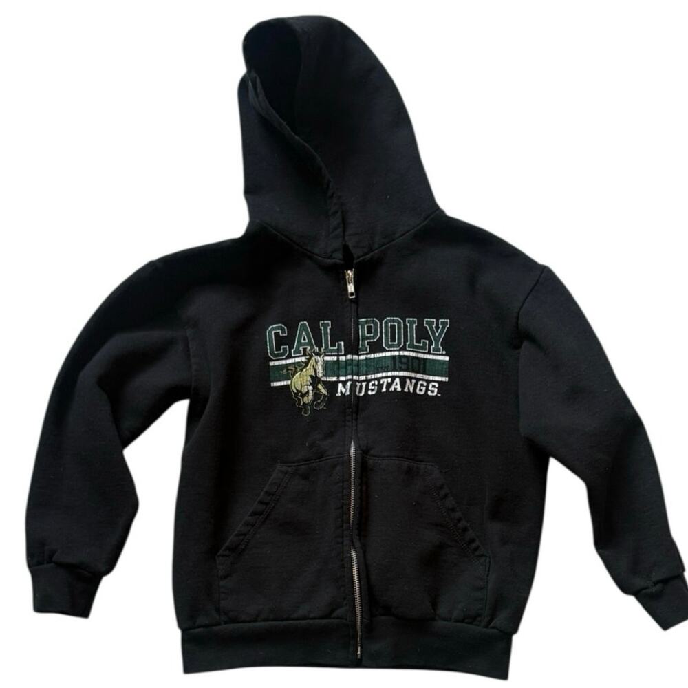 Champion Cal Poly Mustangs Full Zip Hoodie Medium (Size 8)